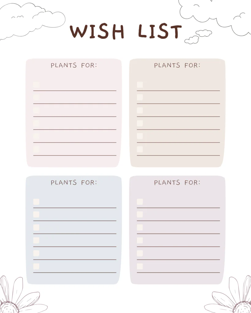 Garden Wish List
