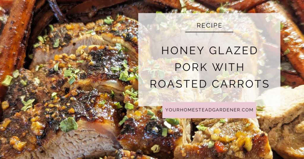 Honey Glazed Pork with Roasted Carrots