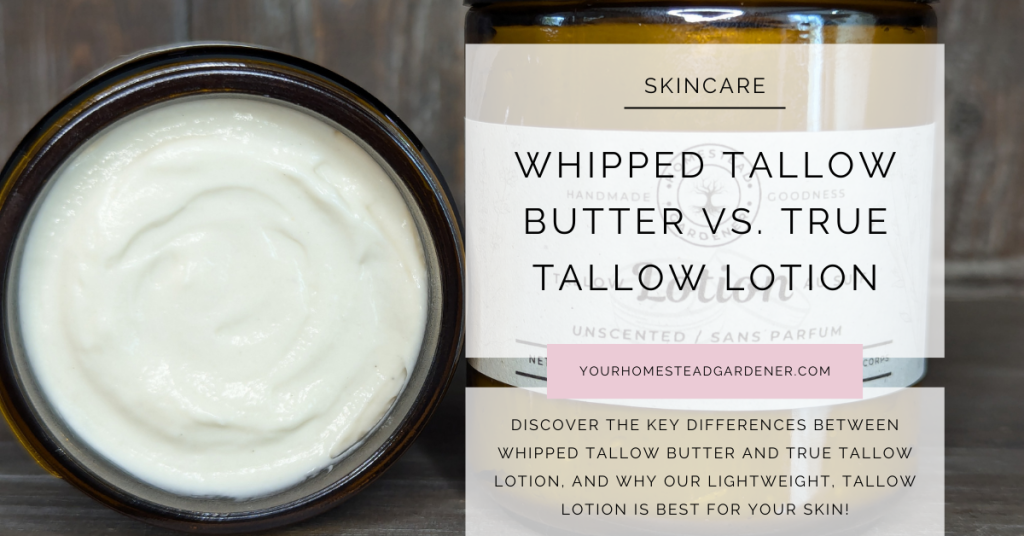 Tallow Butter vs Tallow Lotion