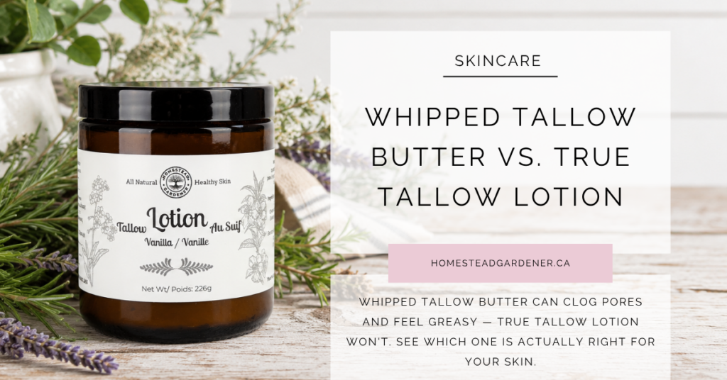 Tallow Butter vs Tallow Lotion