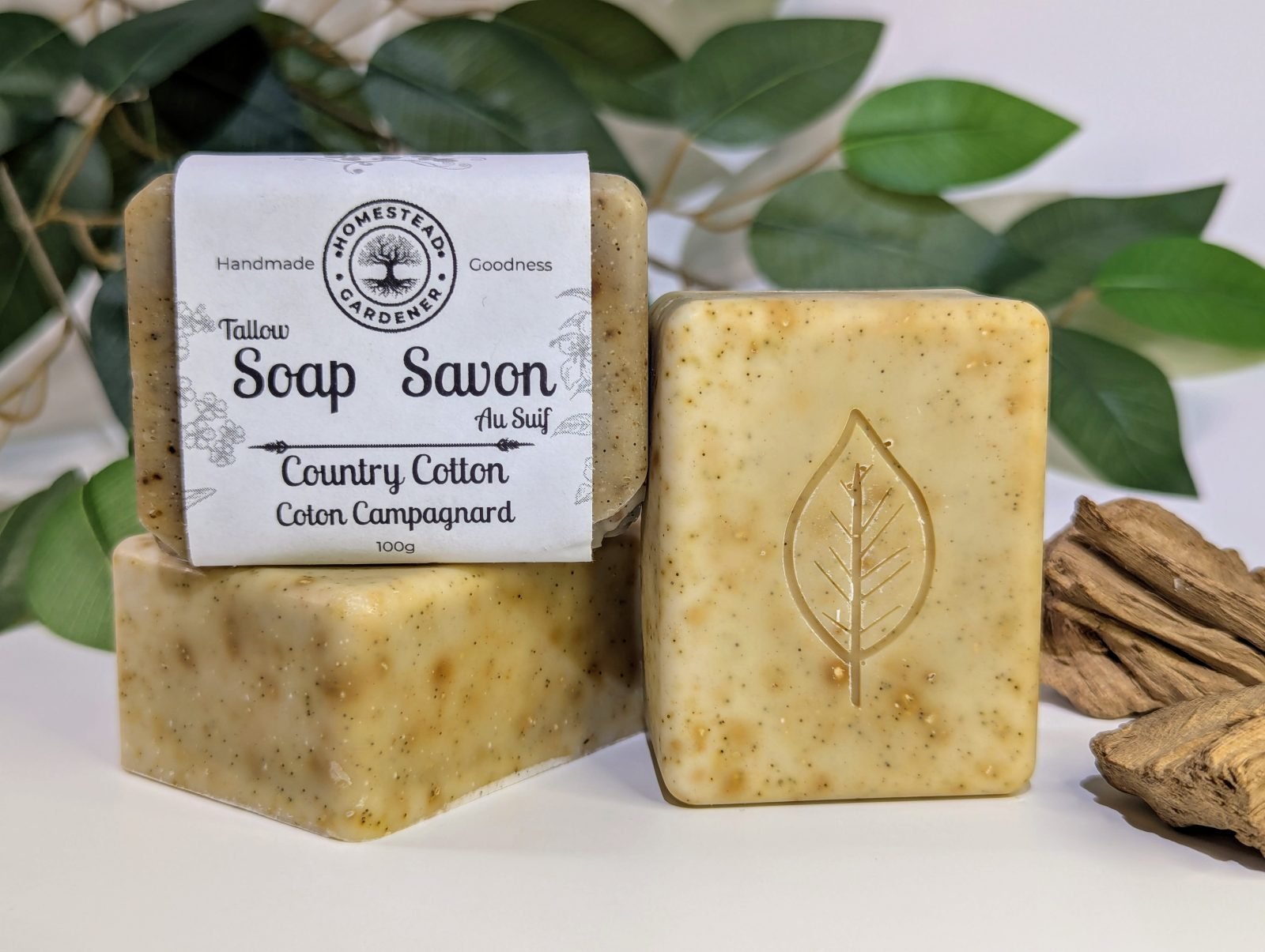 Country Cotton - Tallow Soap - Image 2