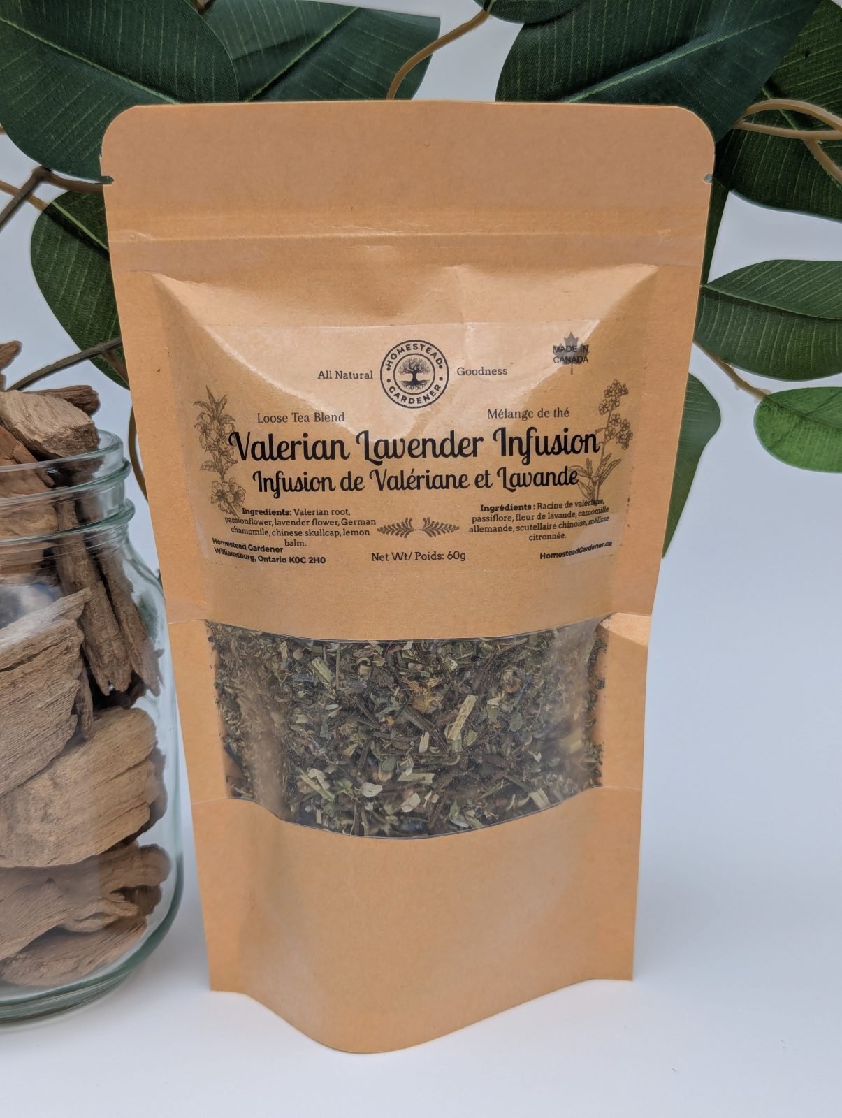 Valerian Lavender Tea Infusion